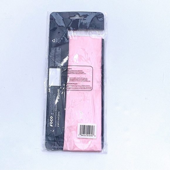 FOCO Solid Pastel Pink Gaiter Scarf Headband Hair Cover PPE - Picture 4 of 6